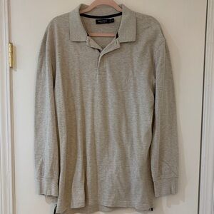 Nautica Men's Heather Gray Polo Shirt